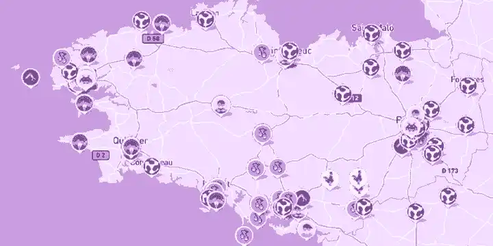 Carte des FabLabs & Tiers-Lieux de Bretagne v.4