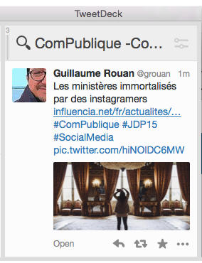 Créer une colonne TweetDeck à partir d&rsquo;une recherche Twitter